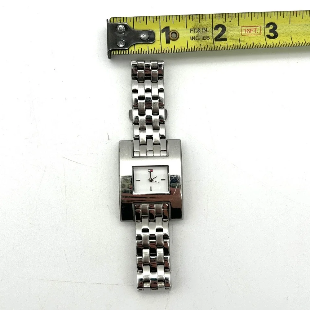 Tommy Hilfiger Watch TH.156.3.14.1105 Womens Silver White Vintage Y2K Good